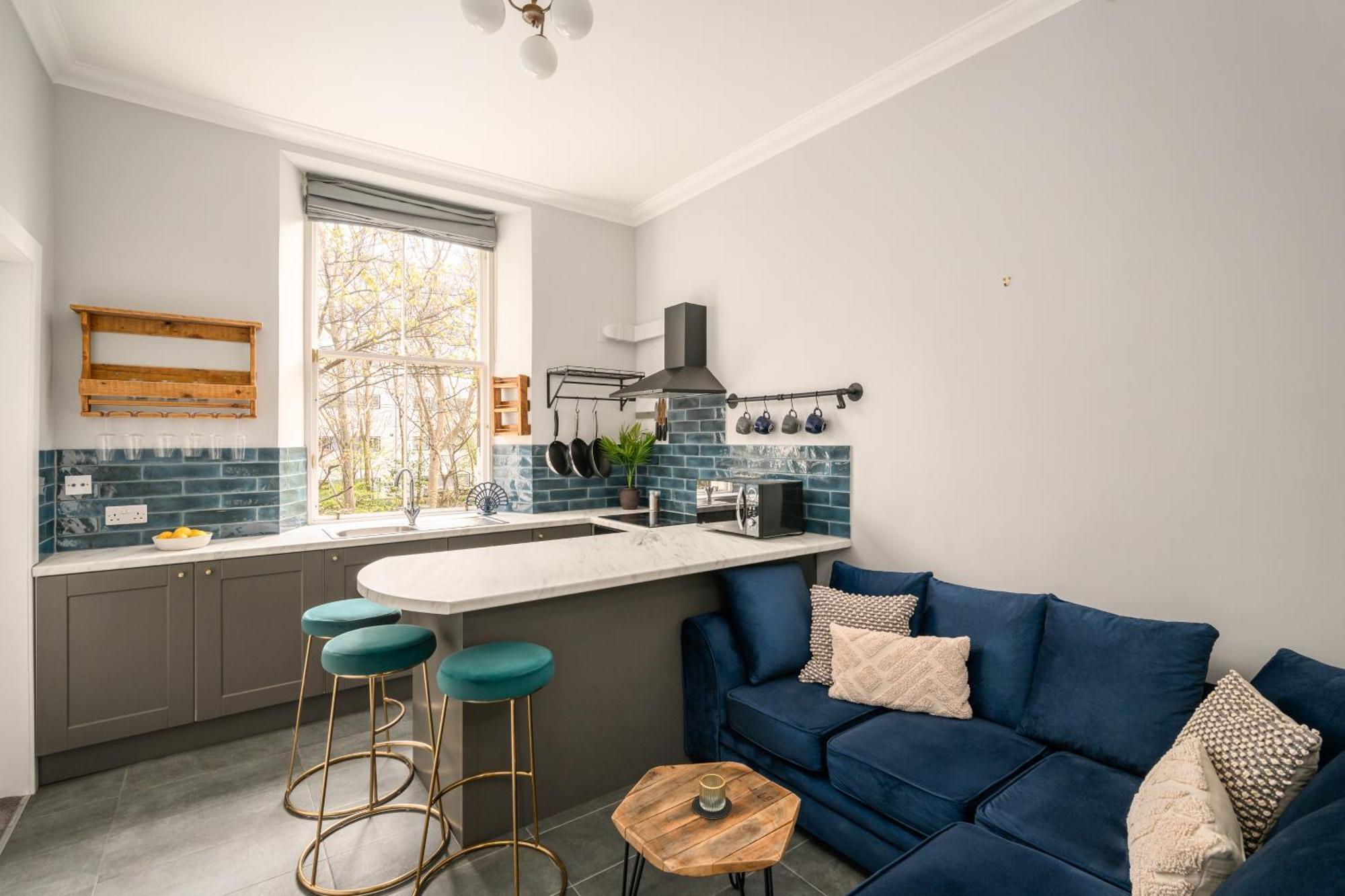 Апартаменты Vibrant Leith Flat Эдинбург Экстерьер фото
